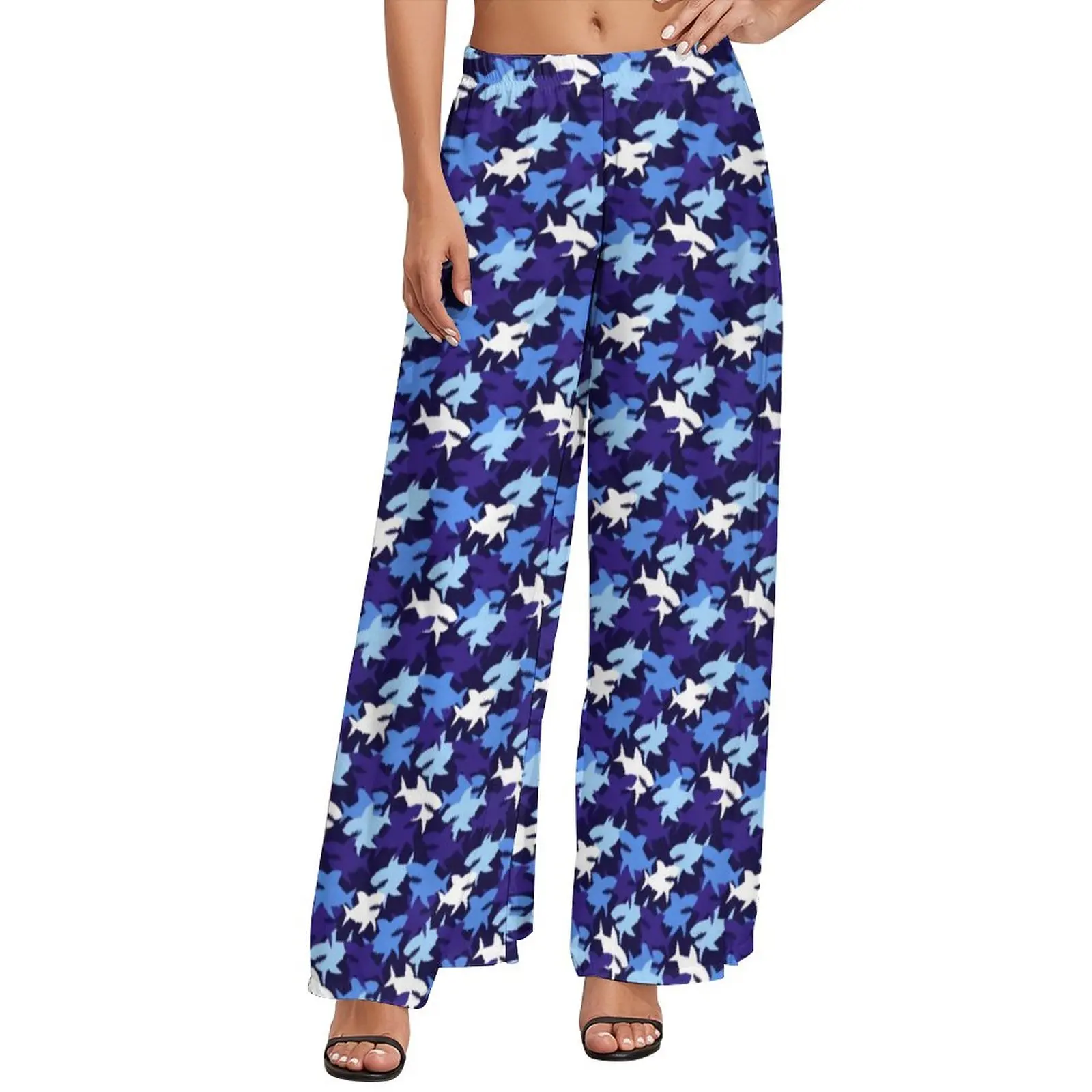 Blue Shark Bite Pants Female Sharks Camouflage Pattern Streetwear Graphic Trousers High Waist Big Size Wide Pants Birthday Gift
Blue Shark Bite Pants Female Sharks Camouflage Pattern Streetwear Graphic Trousers High Waist Big Size Wide Pants Birthday Gift