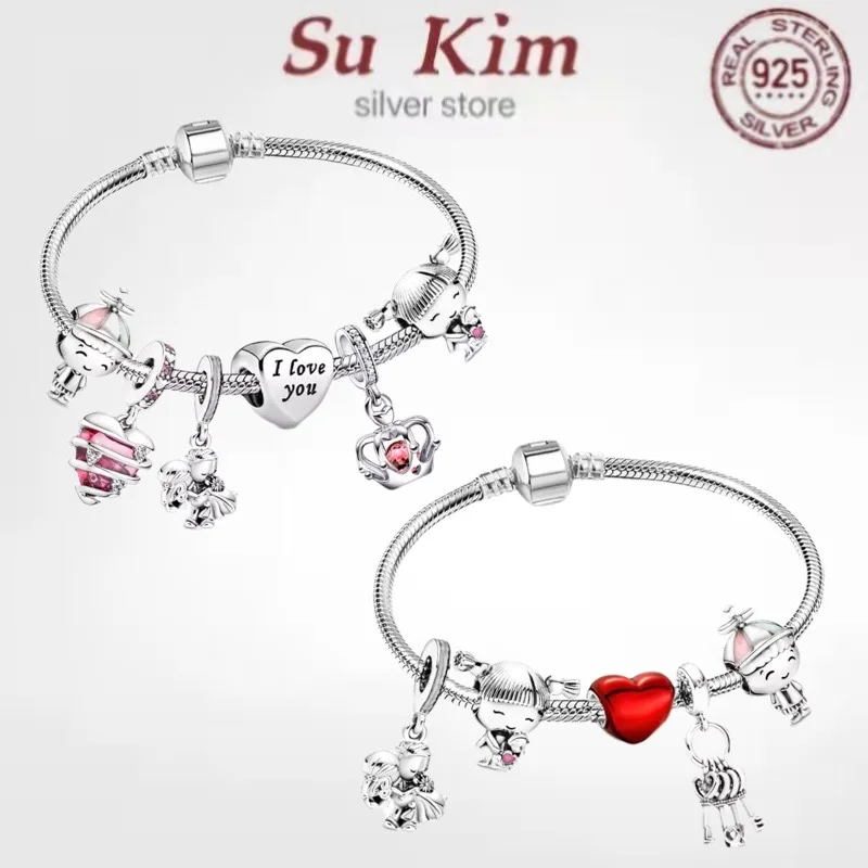 Love You Forever Beads Charm Bracelet DIY Elegant Silver Color Snake Chain Bracelets For Women Lover Jewelry Gift
Love You Forever Beads Charm Bracelet DIY Elegant Silver Color Snake Chain Bracelets For Women Lover Jewelry Gift