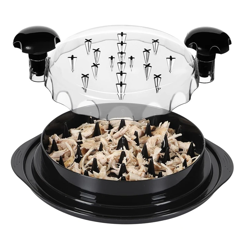 1 шт., измельчитель мяса с ручками и нескользящей основой
1 шт., измельчитель мяса с ручками и нескользящей основой