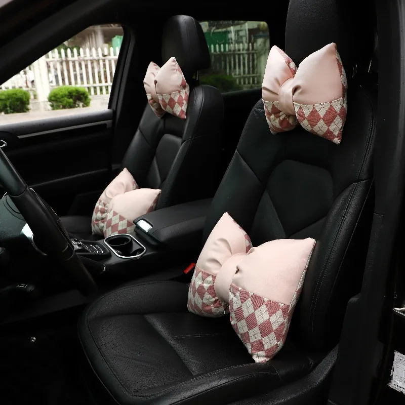 Jacquard Diamond Grid Pink Car Headrest, Pillow, Knitted Car Neck Protection Pillow, Pillow, All-season Universal Car Waist Supp
Jacquard Diamond Grid Pink Car Headrest, Pillow, Knitted Car Neck Protection Pillow, Pillow, All-season Universal Car Waist Supp