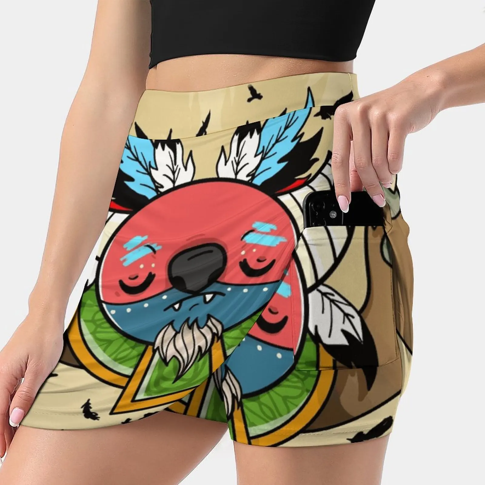 Женская мини-юбка с карманами, трапециевидная юбка трапециевидной формы, трапециевидная юбка-трапеция с изображением монстра, шамана, инди...
Женская мини-юбка с карманами, трапециевидная юбка трапециевидной формы, трапециевидная юбка-трапеция с изображением монстра, шамана, инди...