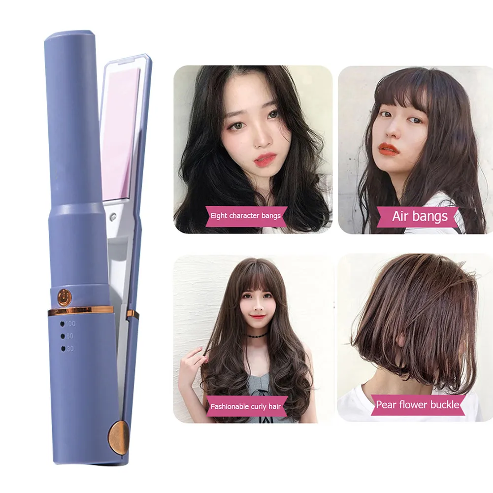Wireless Portable Hair Straightener USB Rechargeable Cordless Curling Iron Dual Temperature Adjustable Mini Flat Splint Styling
Wireless Portable Hair Straightener USB Rechargeable Cordless Curling Iron Dual Temperature Adjustable Mini Flat Splint Styling