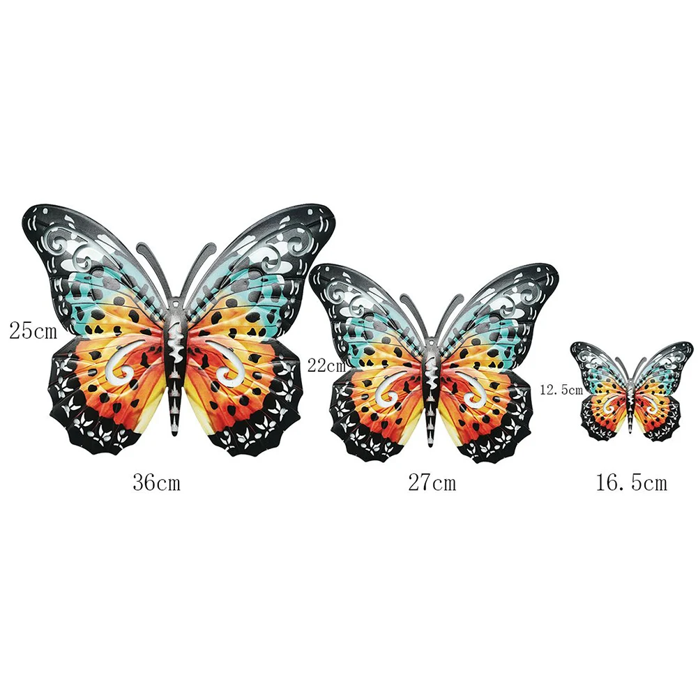 Durable Metal Butterfly Figurine Ornament Outdoor Porch Room Sculpture Wall 3pcs Yard Art Artificial Decor Garden
Durable Metal Butterfly Figurine Ornament Outdoor Porch Room Sculpture Wall 3pcs Yard Art Artificial Decor Garden