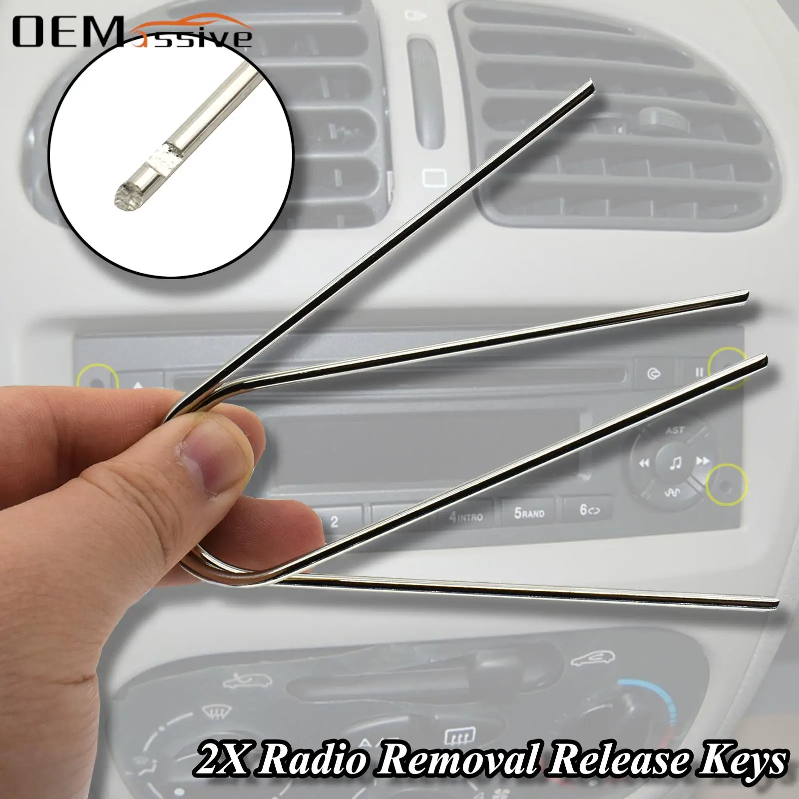 2pcs Car Stereo Radio Removal Keys Vehicle CD Disassembly Changer Tools For Citroen Peugeot Auto Accessories Styling U-shaped
2pcs Car Stereo Radio Removal Keys Vehicle CD Disassembly Changer Tools For Citroen Peugeot Auto Accessories Styling U-shaped