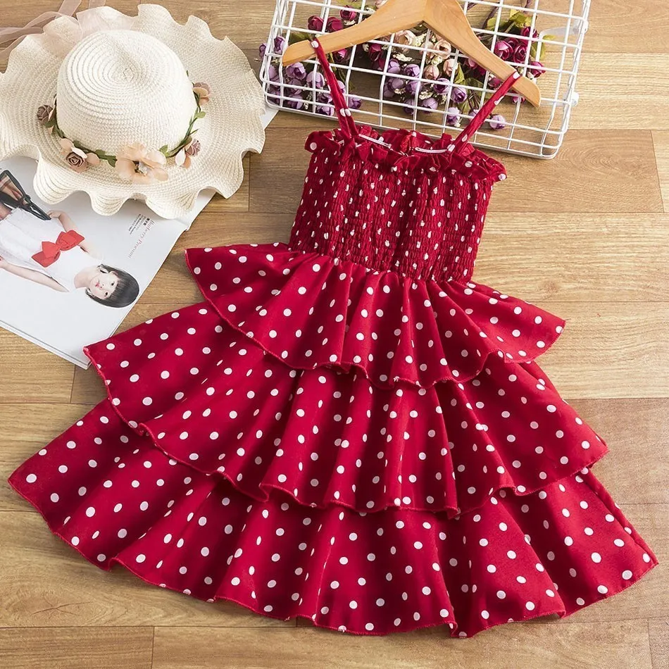 3 4 5 6 7 8 Years Brithday Dress For Girls French Style Cotton Suspender Skirt Kids Party Cute Dot Layered Cake Dress Up
3 4 5 6 7 8 Years Brithday Dress For Girls French Style Cotton Suspender Skirt Kids Party Cute Dot Layered Cake Dress Up