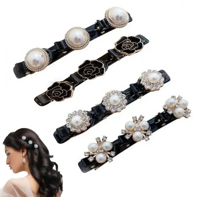 Korean Style Girls Fall Hair Barrettes Sparkling Crystal Stone Duckbill Braided Hair Clips Flower Rhinestone Long Hair Pins Gift
Korean Style Girls Fall Hair Barrettes Sparkling Crystal Stone Duckbill Braided Hair Clips Flower Rhinestone Long Hair Pins Gift