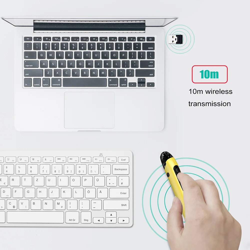 

Карманная мини-мышь с правой и левой ручкой, 2,4 ГГц, USB, для ПК, ноутбука, эргономичная Беспроводная оптическая мышь с ручкой и адаптером для д...