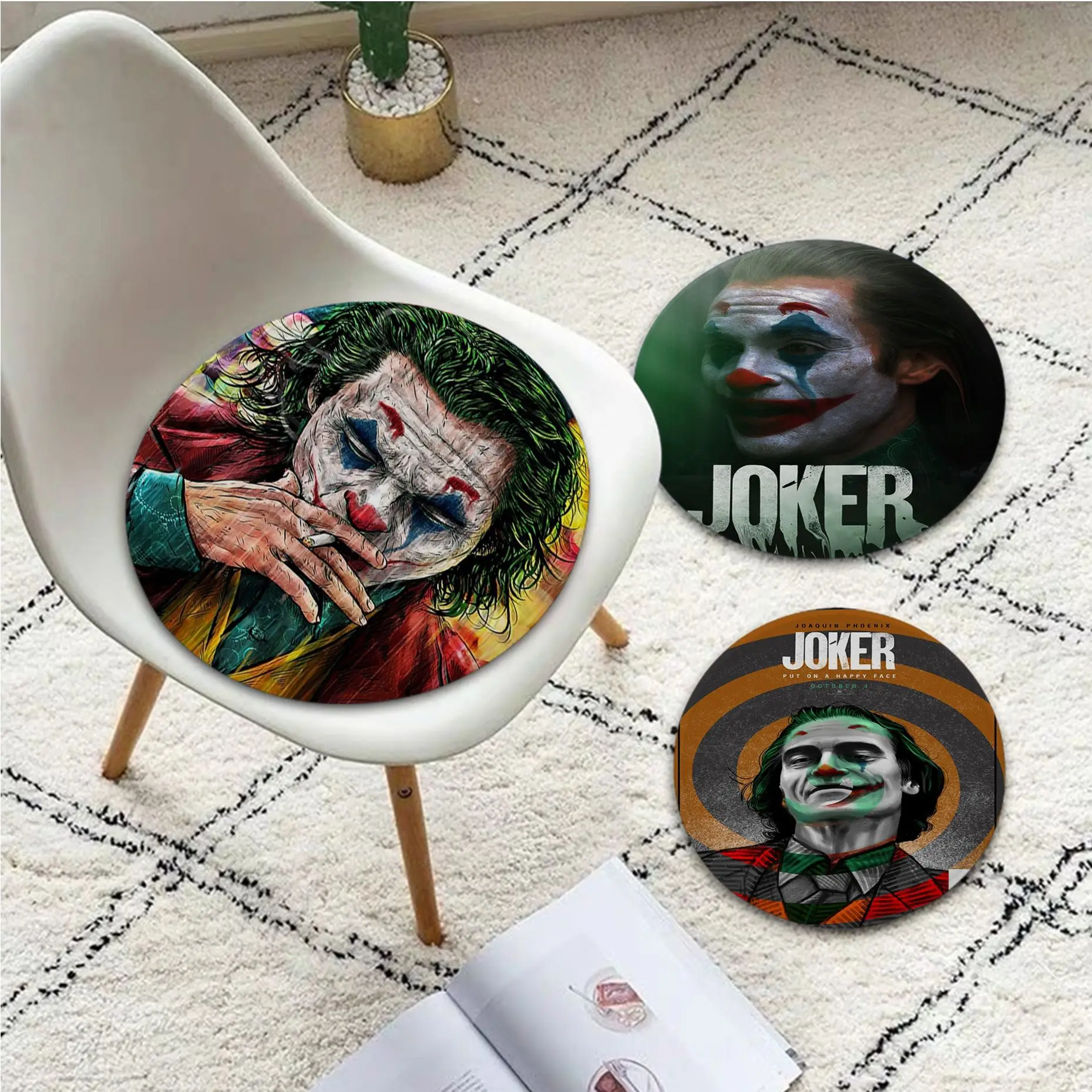 Bandai Movie Joker Round Seat Cushion Office Dining Stool Pad Sponge Sofa Mat Non-Slip Cushion Pads
Bandai Movie Joker Round Seat Cushion Office Dining Stool Pad Sponge Sofa Mat Non-Slip Cushion Pads