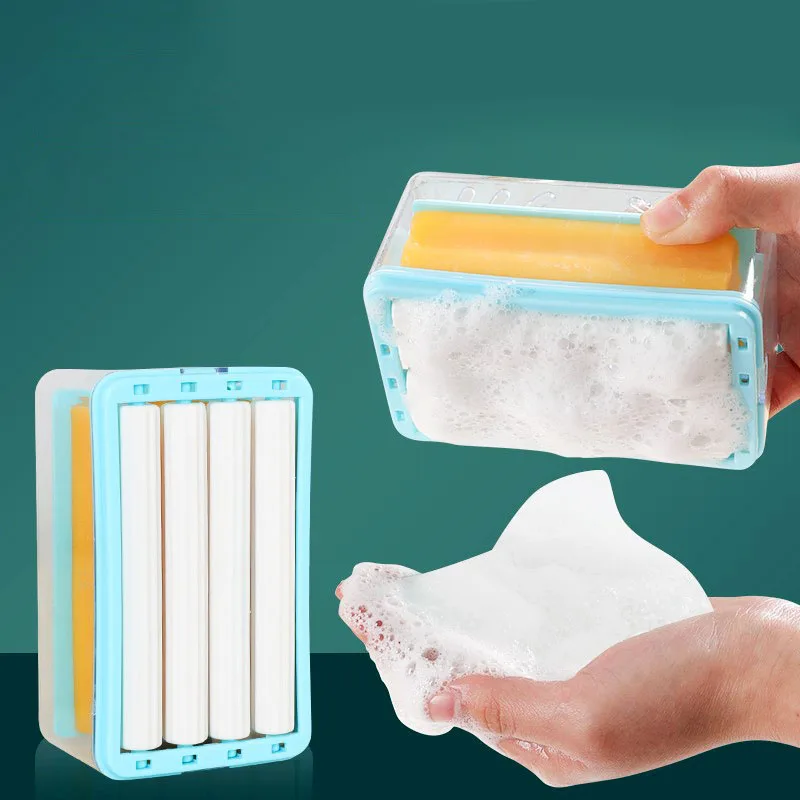 Multifunctional Soap Box Bathroom Roller Type Soap Dish Holder Laundry Soap Drain Box Non-slip Foam Bubbler for Washing
Multifunctional Soap Box Bathroom Roller Type Soap Dish Holder Laundry Soap Drain Box Non-slip Foam Bubbler for Washing