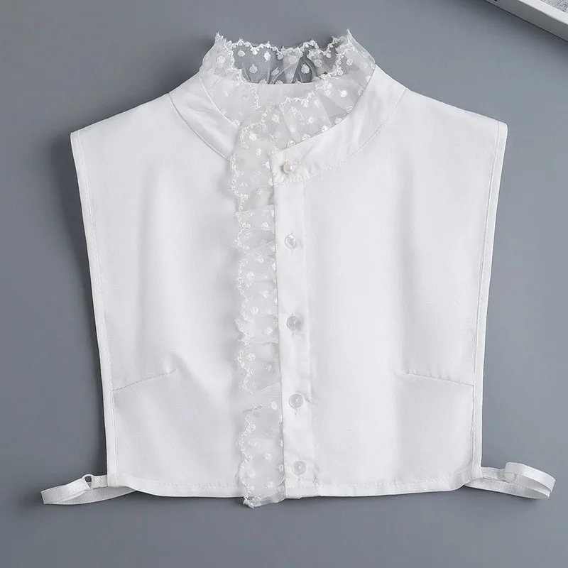 Women New Cotton Detachable Collar Half Shirt Fake Collar Tie Remoavble Autumn Sweater False Collar Lapel Blouse Top
Women New Cotton Detachable Collar Half Shirt Fake Collar Tie Remoavble Autumn Sweater False Collar Lapel Blouse Top