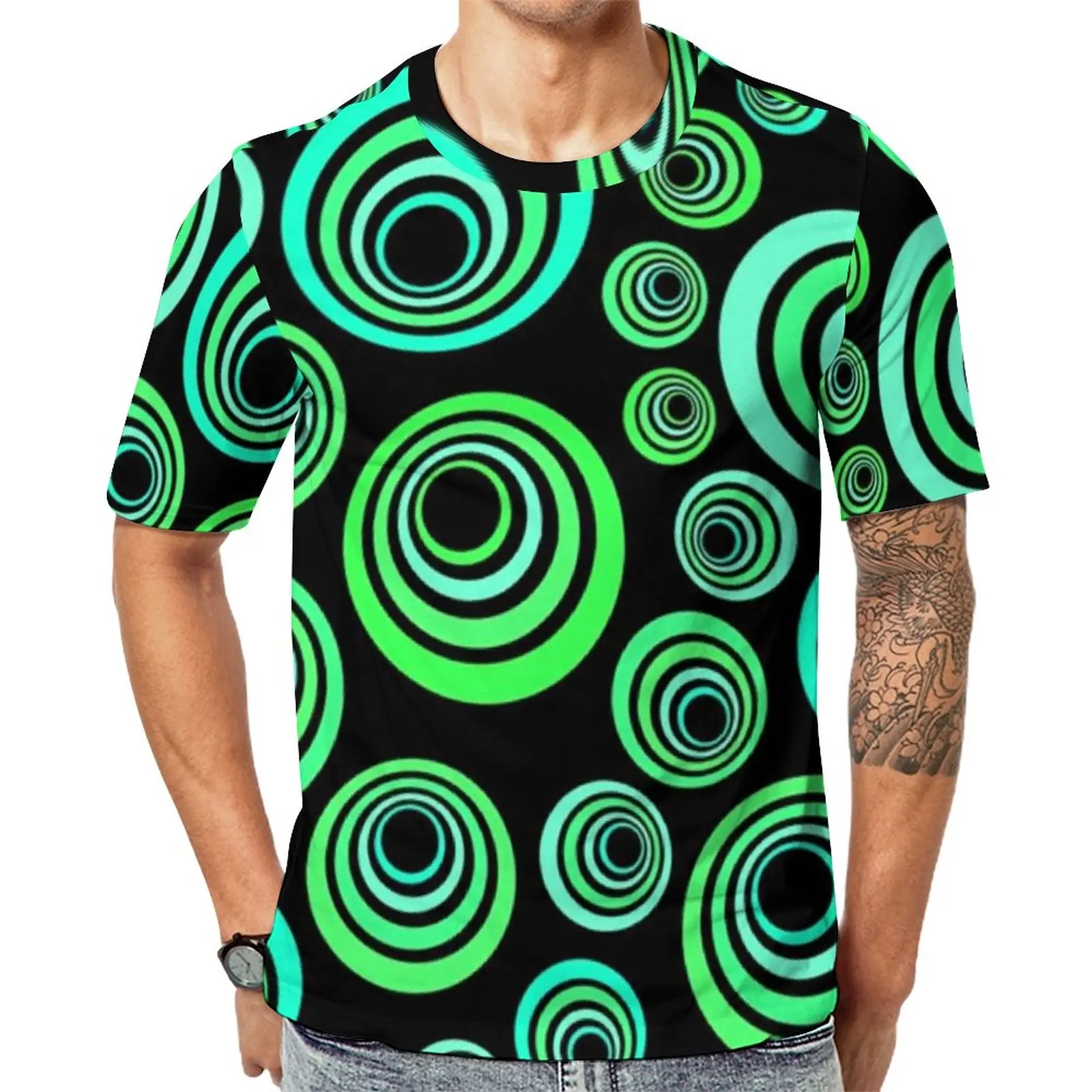 Blue And Green Circles T Shirt 60S and 70S Pop Art Harajuku T Shirts Short Sleeves Printed Tshirt Cheap Summer Awesome Clothing
Blue And Green Circles T Shirt 60S and 70S Pop Art Harajuku T Shirts Short Sleeves Printed Tshirt Cheap Summer Awesome Clothing