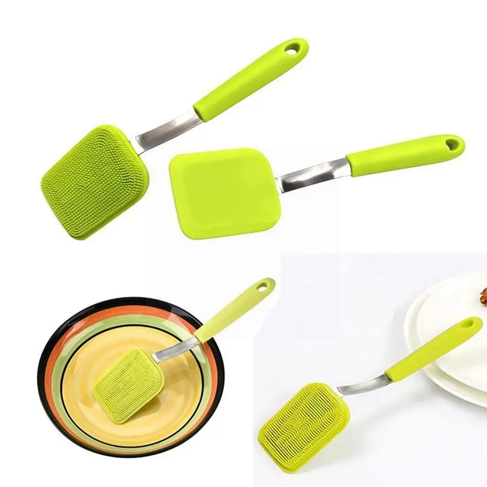 Hangable Silicone Cleaning Brush Kitchen Degreasing Pot Brush Steel Dishes Gadgets Kitchen Washing Handle J7D6
Hangable Silicone Cleaning Brush Kitchen Degreasing Pot Brush Steel Dishes Gadgets Kitchen Washing Handle J7D6