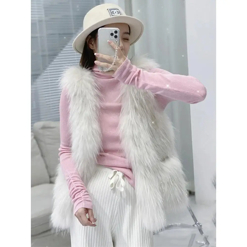 Imitation Mink Female Faux Fur Vest Women Sleeveless Vest Outerwear Warm Waistcoat Autumn Winter Vintage Sleeveless Tops V93
Imitation Mink Female Faux Fur Vest Women Sleeveless Vest Outerwear Warm Waistcoat Autumn Winter Vintage Sleeveless Tops V93