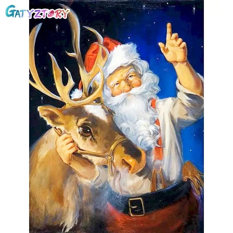 GATYZTORY 5D DIY Diamond Painting Santa Claus Diamond Embroidery Landscape Cross Stitch Mosaic Home Decor Gift
GATYZTORY 5D DIY Diamond Painting Santa Claus Diamond Embroidery Landscape Cross Stitch Mosaic Home Decor Gift