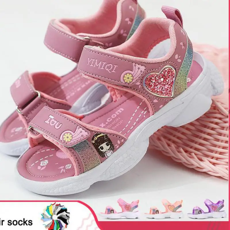Kids Girls Sandals Soft Princess Sandals Lightweight Shining Print Baby Shoes Comfortable Summer Kids Sandals
Kids Girls Sandals Soft Princess Sandals Lightweight Shining Print Baby Shoes Comfortable Summer Kids Sandals