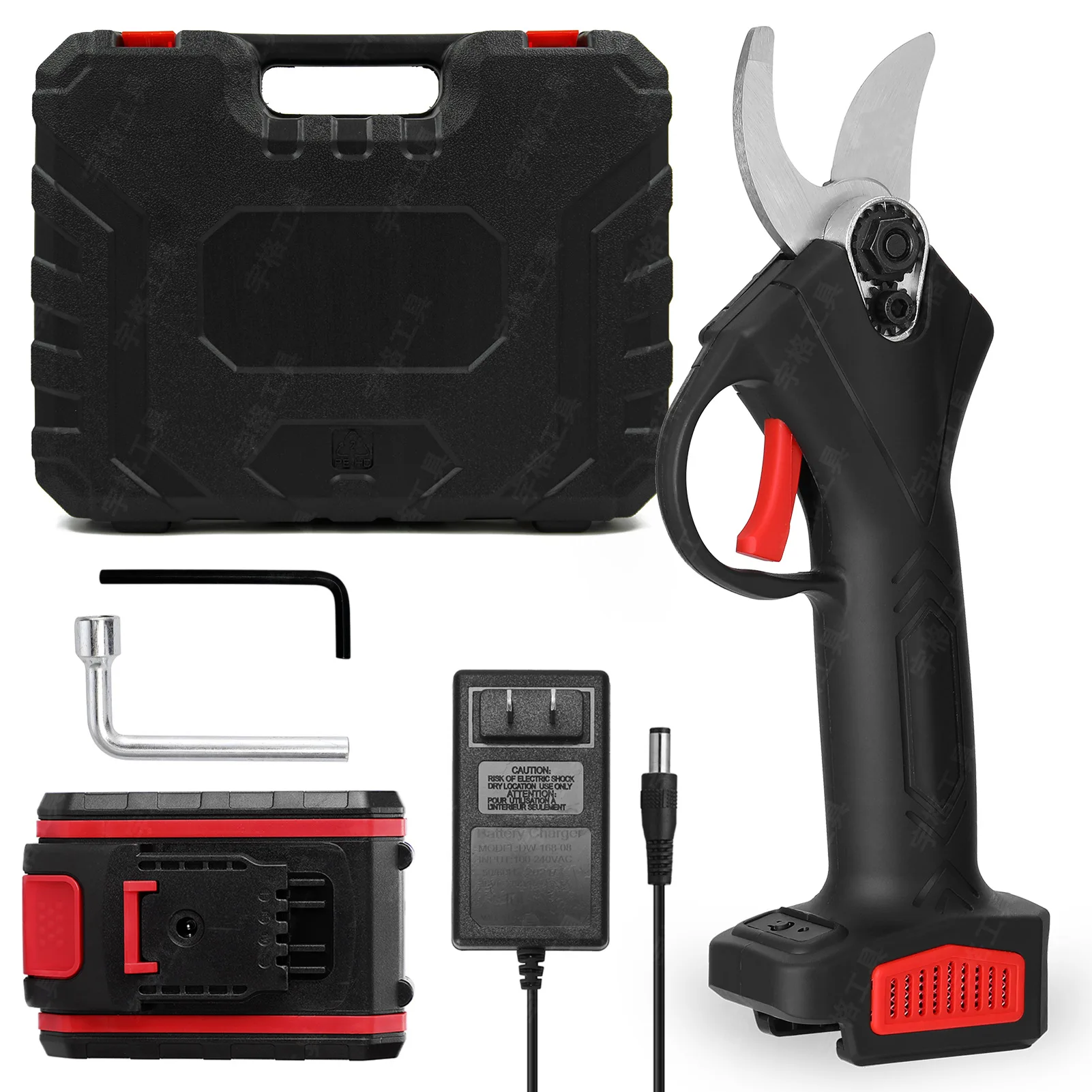 21V Cordless Electric Pruning Shears with Carry Case Rechargeable 1200mAh Lithium Battery & Charger Powered Tree Branch Pruner
21V Cordless Electric Pruning Shears with Carry Case Rechargeable 1200mAh Lithium Battery & Charger Powered Tree Branch Pruner