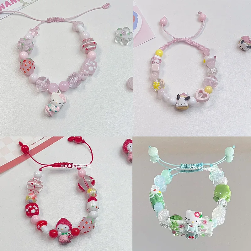 Kawaii Sanrio Anime Bracelet Hello Kitty Pochacco Bracelet Original Hand-braided Rope Cute Cartoon Bracelet Women Festival Gifts
Kawaii Sanrio Anime Bracelet Hello Kitty Pochacco Bracelet Original Hand-braided Rope Cute Cartoon Bracelet Women Festival Gifts
