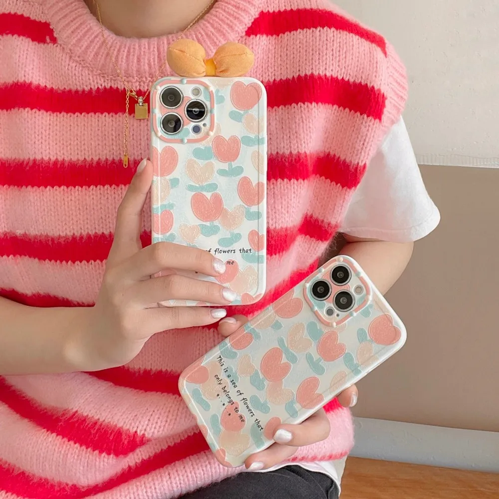 Pink OrangeTulip Pattern With Bow Case For IPhone 7 8 Plus 13ProMax 13Pro 13 12 12Pro 11ProMax 11 X XS XR XSMAX Soft Shell
Pink OrangeTulip Pattern With Bow Case For IPhone 7 8 Plus 13ProMax 13Pro 13 12 12Pro 11ProMax 11 X XS XR XSMAX Soft Shell