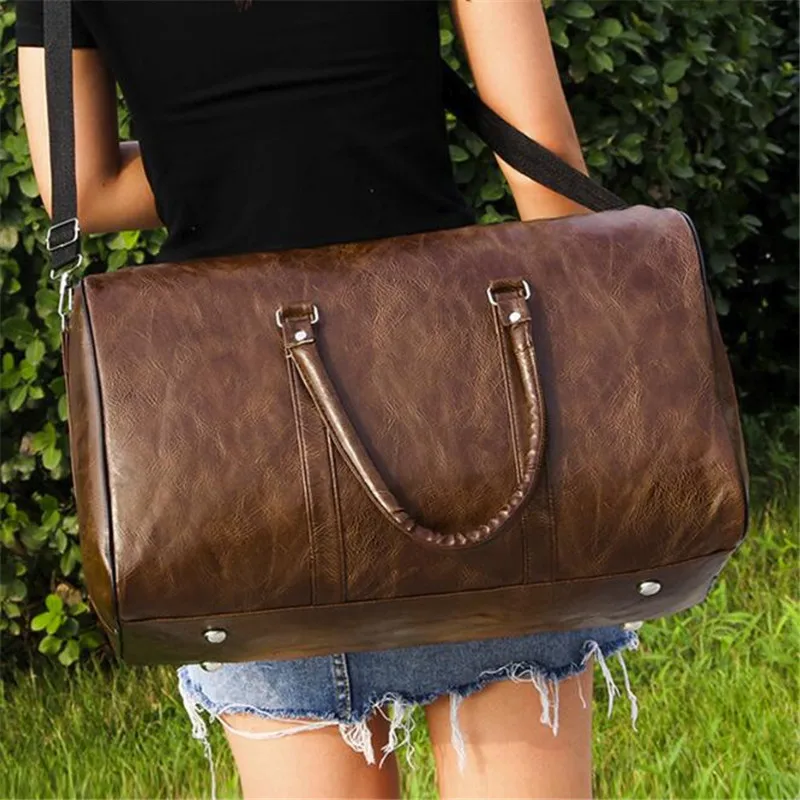 Unisex Large Capacity Waterproof Luggage Bag Portable Sport Weekend Bags Business Duffle Bag Soft Leather Travel Bag Suitcase
Unisex Large Capacity Waterproof Luggage Bag Portable Sport Weekend Bags Business Duffle Bag Soft Leather Travel Bag Suitcase