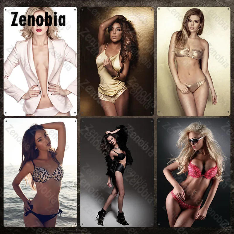 Sexy Girls Metal Sign Bikini Silk Pajamas Naked Woman Metal Poster Decorative Tin Sign Plate Beach Seaside Bar Pub Decoration
Sexy Girls Metal Sign Bikini Silk Pajamas Naked Woman Metal Poster Decorative Tin Sign Plate Beach Seaside Bar Pub Decoration