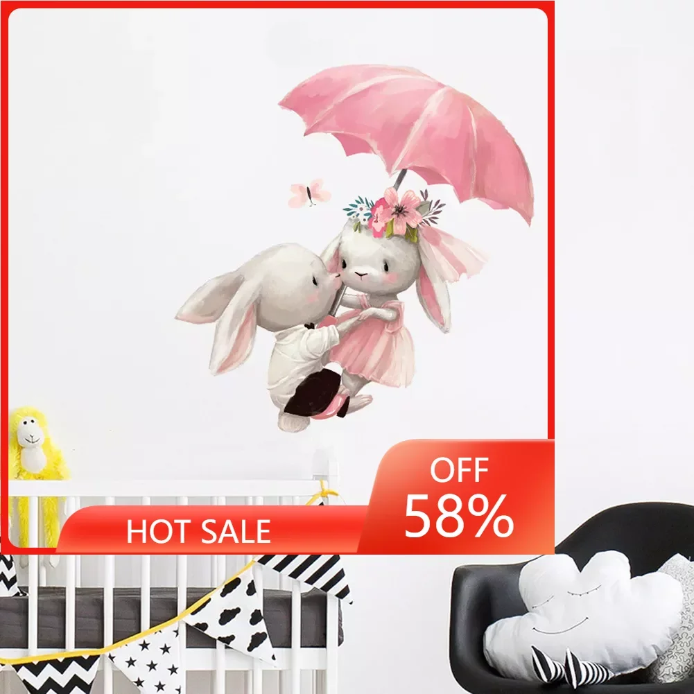 Cute Rabbit Series Wall Sticker For Kids Baby Room Home Decoration Wallpaper Living Room Bedroom Removable Mural Bunny Stickers
Cute Rabbit Series Wall Sticker For Kids Baby Room Home Decoration Wallpaper Living Room Bedroom Removable Mural Bunny Stickers