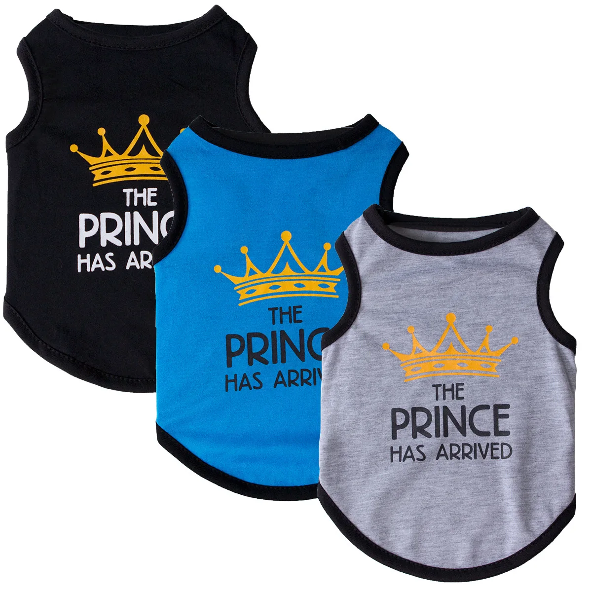 New Prince Crown Printed Cotton Dog Vest Dog Clothes For Small Dogs Summer Sleeveless Yorkshire Chihuahua Puppy Shirts Dog Vests
New Prince Crown Printed Cotton Dog Vest Dog Clothes For Small Dogs Summer Sleeveless Yorkshire Chihuahua Puppy Shirts Dog Vests