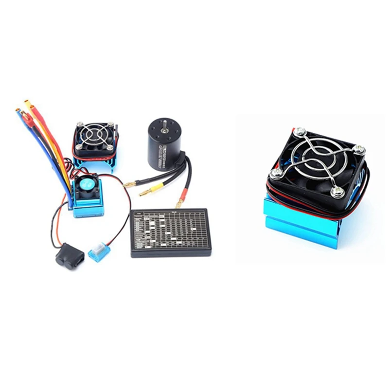 3650 2300KV Brushless Motor & ESC & Radiator with Program Car Combo for 1:8/1:10 RC Car RC Boat Part
3650 2300KV Brushless Motor & ESC & Radiator with Program Car Combo for 1:8/1:10 RC Car RC Boat Part