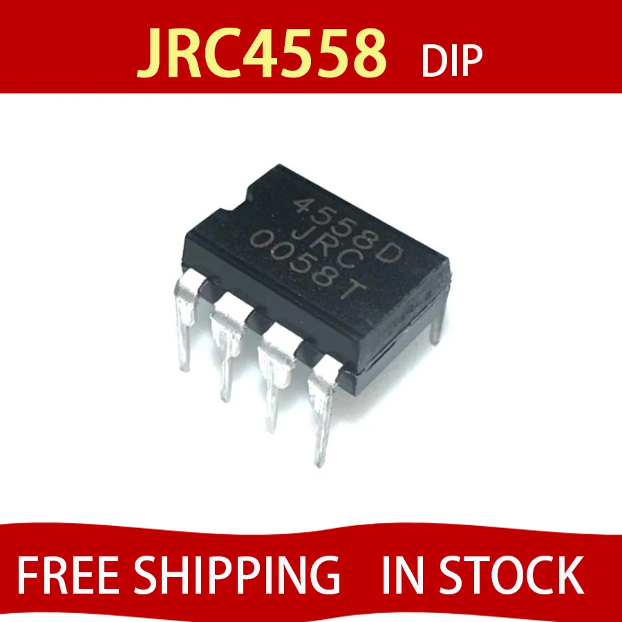 

100 шт. JRC4558 DIP новый 4558 4558D JRC4558D DIP-8 интегрированный IC ip бесплатная доставка