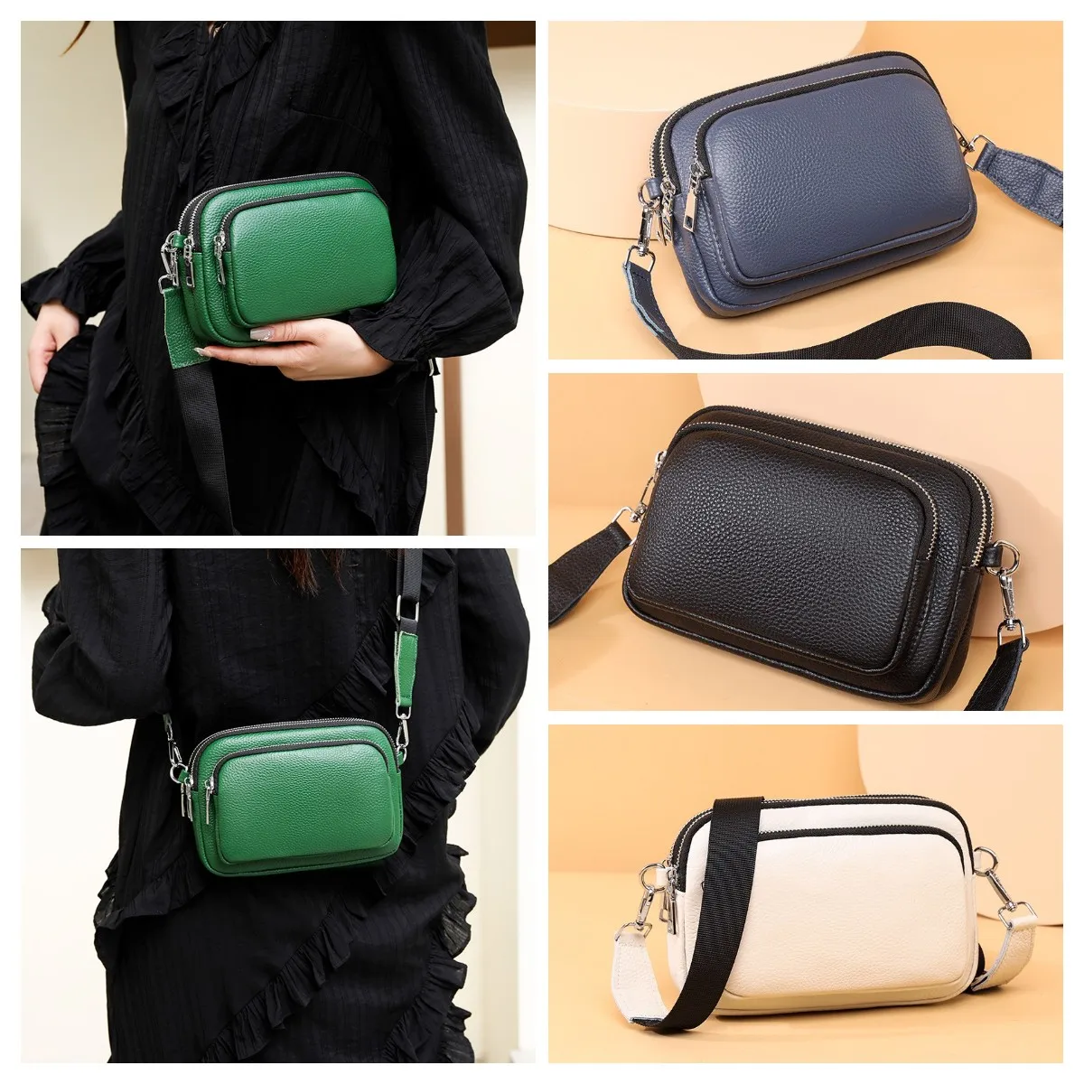 2023 New Women Bags Genuine Leather Simple Design Trend Crossbody Bags Free Shipping Female Cowhide Shoulder Bag Casual Bags
2023 New Women Bags Genuine Leather Simple Design Trend Crossbody Bags Free Shipping Female Cowhide Shoulder Bag Casual Bags