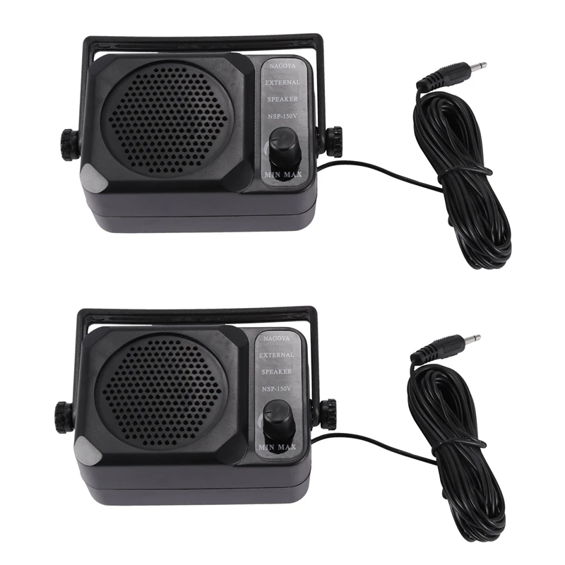 

2X CB Radio Mini External Speaker NSP-150V Ham For HF VHF UHF Hf Transceiver CAR RADIO Qyt Kt8900 Kt-8900