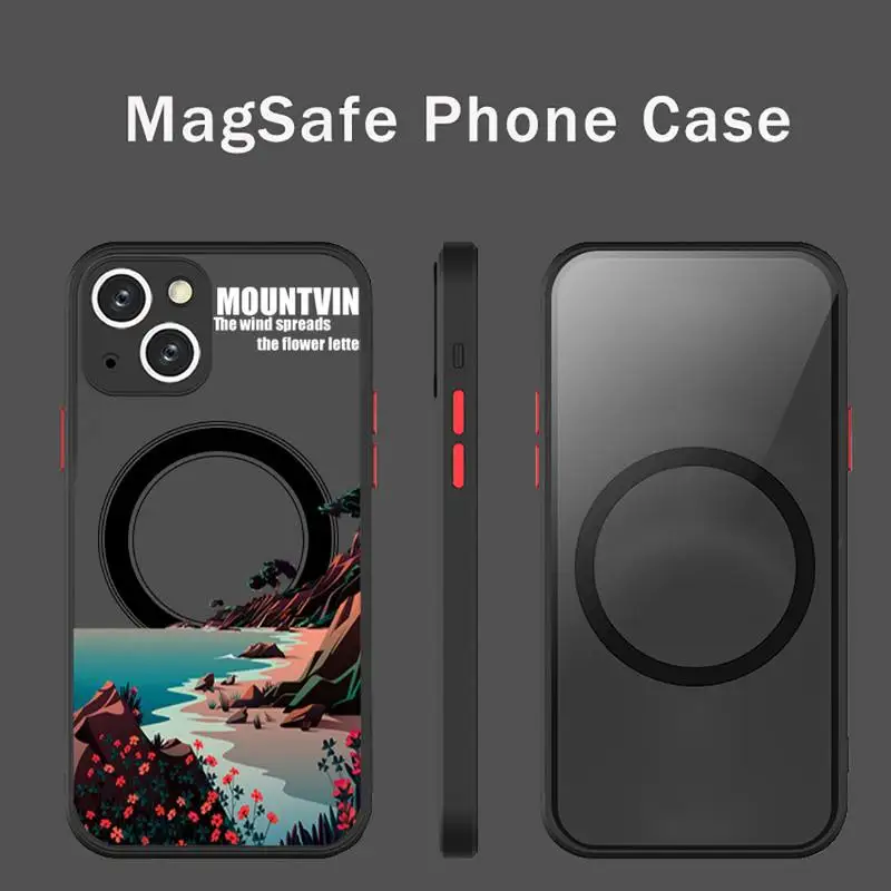 Чехол для телефона с изображением пляжа горного Пейзажа для iPhone 13 12 Mini Pro Max, матовый прозрачный супермагнитный чехол MagSafe
Чехол для телефона с изображением пляжа горного Пейзажа для iPhone 13 12 Mini Pro Max, матовый прозрачный супермагнитный чехол MagSafe
