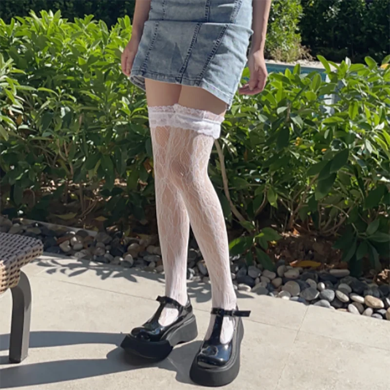 Кружевные чулки "Лолита", чулки выше колена, черные, белые длинные носки, милые женские сапоги, носки, костюмы для косплея, аксессуары
Кружевные чулки "Лолита", чулки выше колена, черные, белые длинные носки, милые женские сапоги, носки, костюмы для косплея, аксессуары