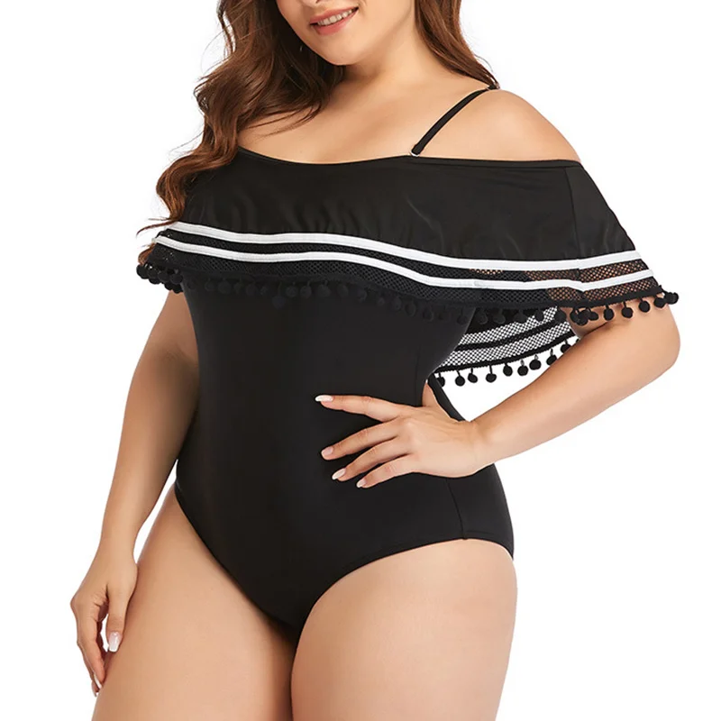 

Women Plus Size One Piece Swimsuits Off Shoulder Bathing Suit for Summer Beach NYZ Shop
