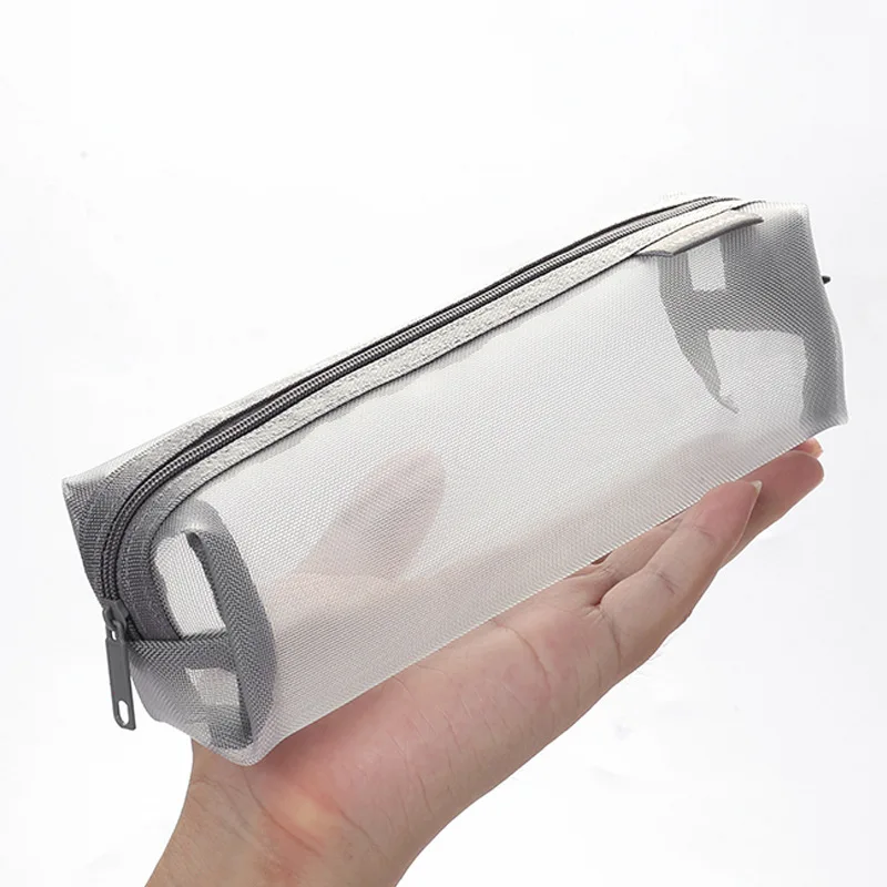 1pc Transparent Zippered Pen Bag Nylon Mesh Pencil Case Office Student Pen Box Stationery Storage Tool Back To School
1pc Transparent Zippered Pen Bag Nylon Mesh Pencil Case Office Student Pen Box Stationery Storage Tool Back To School