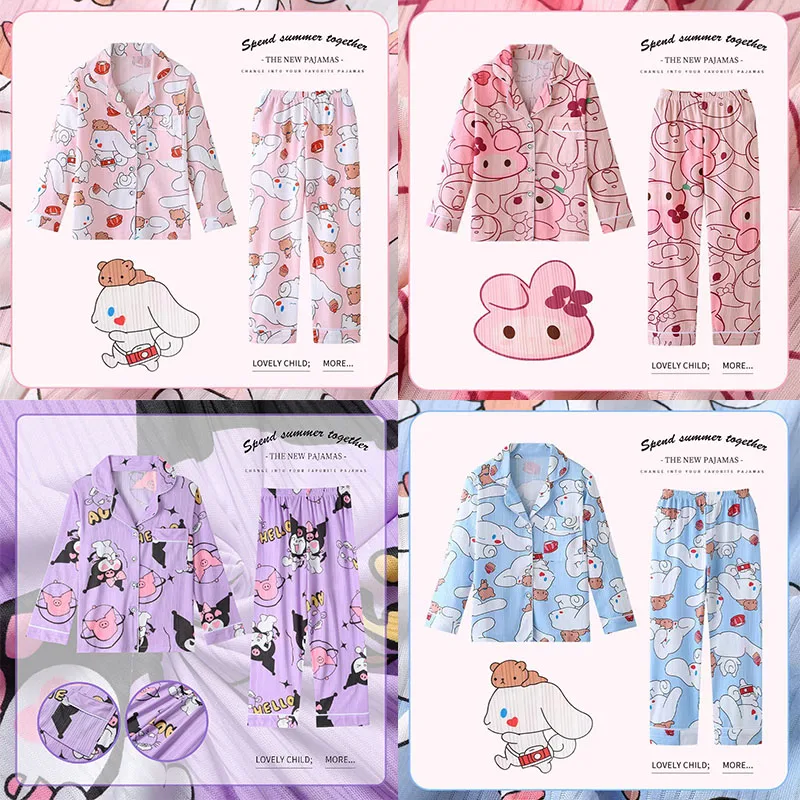 Anime Sanrioed Kuromi Cinnamoroll Kids Long Sleeve Pajama Suit My Melody Girls Cute Cardigan Sleepwear Loungewear Kids Clothes
Anime Sanrioed Kuromi Cinnamoroll Kids Long Sleeve Pajama Suit My Melody Girls Cute Cardigan Sleepwear Loungewear Kids Clothes