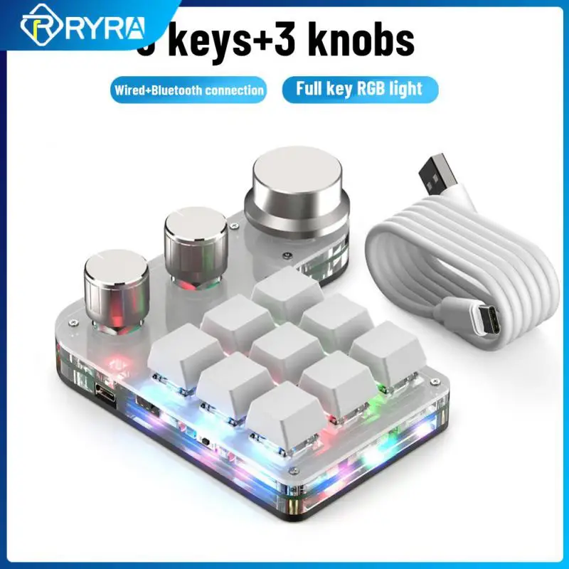 Программируемая макроклавиатура RYRA, мини-клавиатура с USB, 9 клавиш, ручка, RGB светильник, беспроводные клавиатуры, механическая, горячая заме...
Программируемая макроклавиатура RYRA, мини-клавиатура с USB, 9 клавиш, ручка, RGB светильник, беспроводные клавиатуры, механическая, горячая заме...