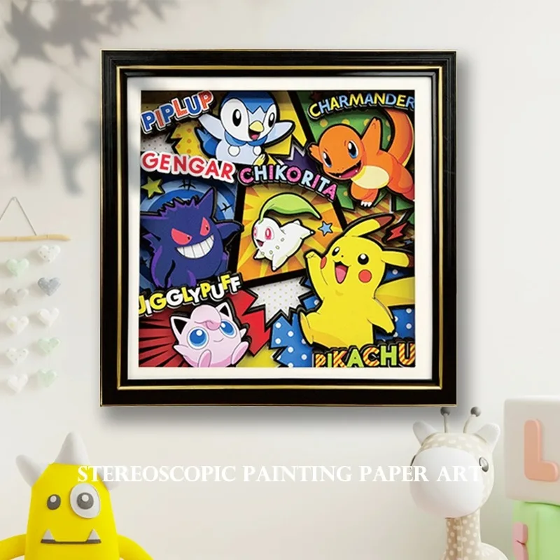 PikachuAction Figures Paper Art 3D Handmade Anime 3D Painting Elf Pokemon Pet Collection Gives
PikachuAction Figures Paper Art 3D Handmade Anime 3D Painting Elf Pokemon Pet Collection Gives