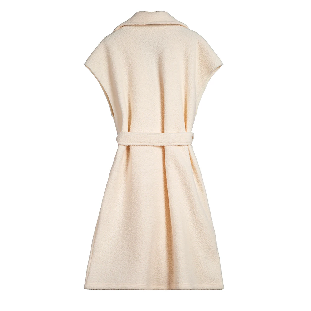 Warm Outerwear Imitation Lamb Hair Female V Collar Long Coats New 2023 Casual Belt Sleeveless Winter Casual Women Vests Jackets
Warm Outerwear Imitation Lamb Hair Female V Collar Long Coats New 2023 Casual Belt Sleeveless Winter Casual Women Vests Jackets