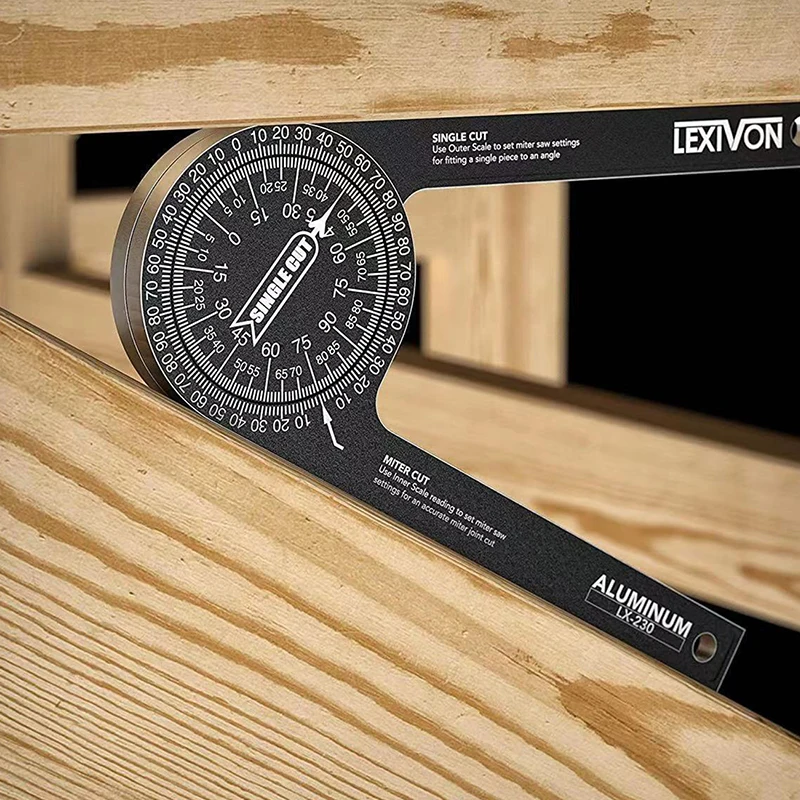 360° Protractor Woodworking Angle Gauge Positioning Tool Miter Saw Dividing Angle Measuring Device
360° Protractor Woodworking Angle Gauge Positioning Tool Miter Saw Dividing Angle Measuring Device