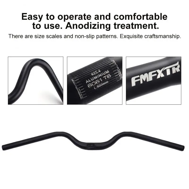 FMFXTR MTB Handlebar 31.8mm Riser Bar 25.4*540/600mm High Strength Aluminum Alloy Bicycle Handlebar Cycling Handle Bar Parts
FMFXTR MTB Handlebar 31.8mm Riser Bar 25.4*540/600mm High Strength Aluminum Alloy Bicycle Handlebar Cycling Handle Bar Parts