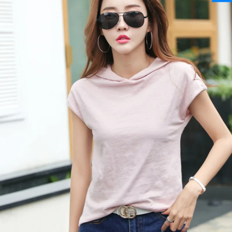 New Summer Short Sleeved T-Shirt Women Casual Hood T-Shirt Summer Short Sleeved T-Shirt
New Summer Short Sleeved T-Shirt Women Casual Hood T-Shirt Summer Short Sleeved T-Shirt