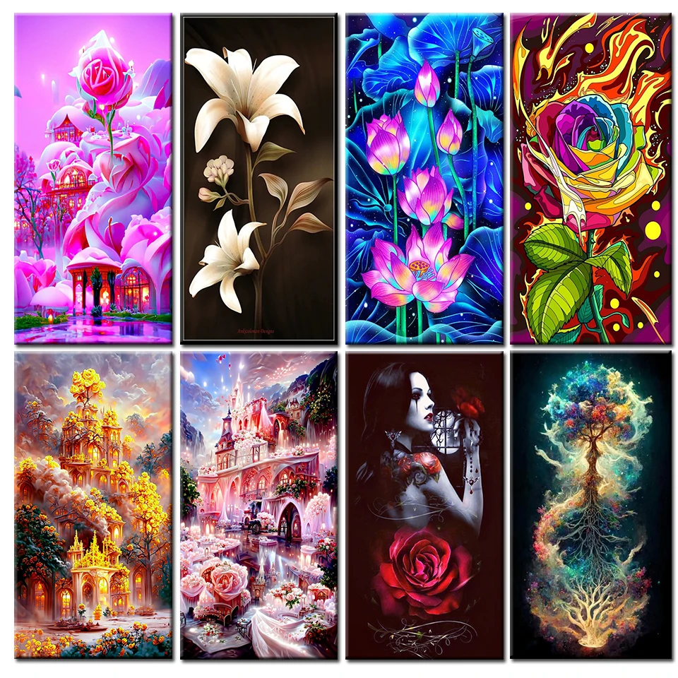 Алмазная 5d-вышивка, картина с цветочным рисунком розы, искусство вышивки крестиком
Алмазная 5d-вышивка, картина с цветочным рисунком розы, искусство вышивки крестиком