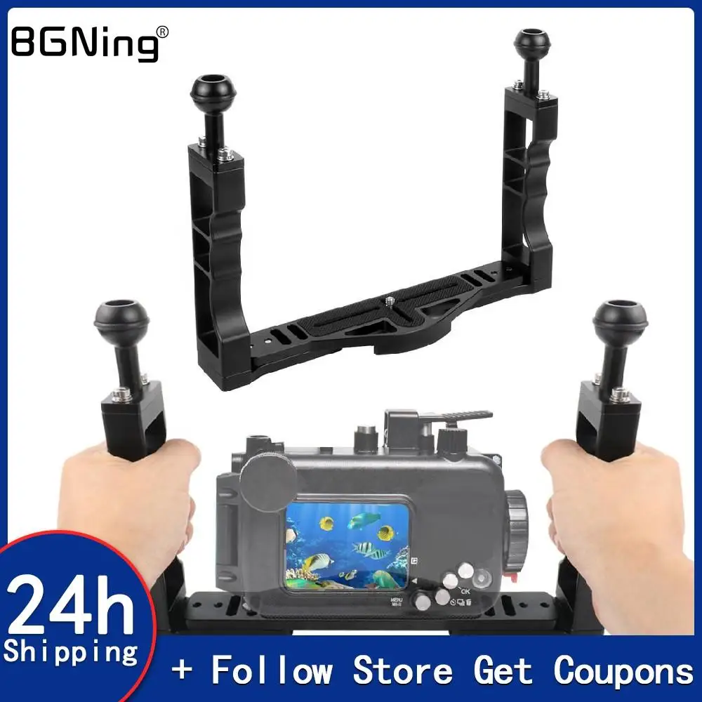 Подводный штатив с двумя ручками, Ручной Стабилизатор для камеры Insta360 DSLR, видеокамеры, дайвинга
Подводный штатив с двумя ручками, Ручной Стабилизатор для камеры Insta360 DSLR, видеокамеры, дайвинга