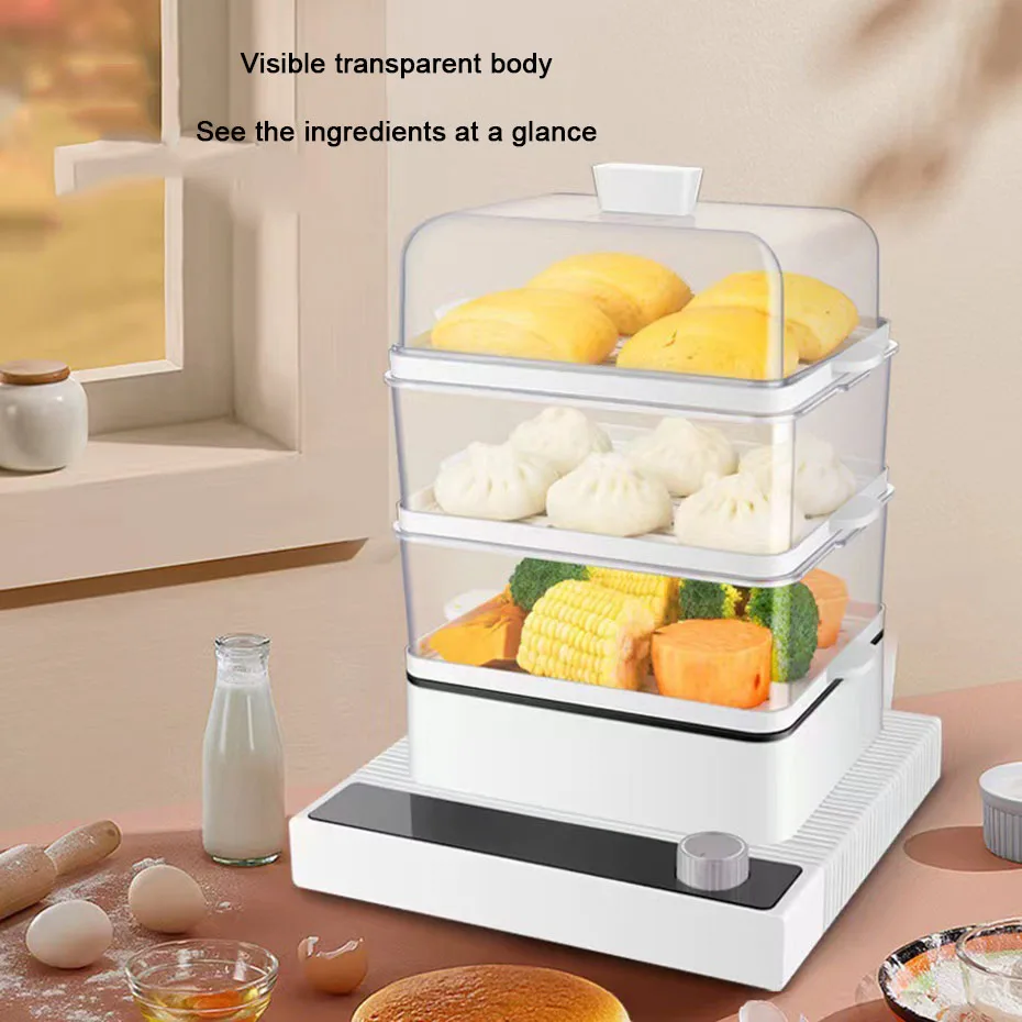Three-layer Electric Steamer Household Multifunctional Breakfast Machine Automatic Power off 20L Food Steamer Home Appliances
Three-layer Electric Steamer Household Multifunctional Breakfast Machine Automatic Power off 20L Food Steamer Home Appliances