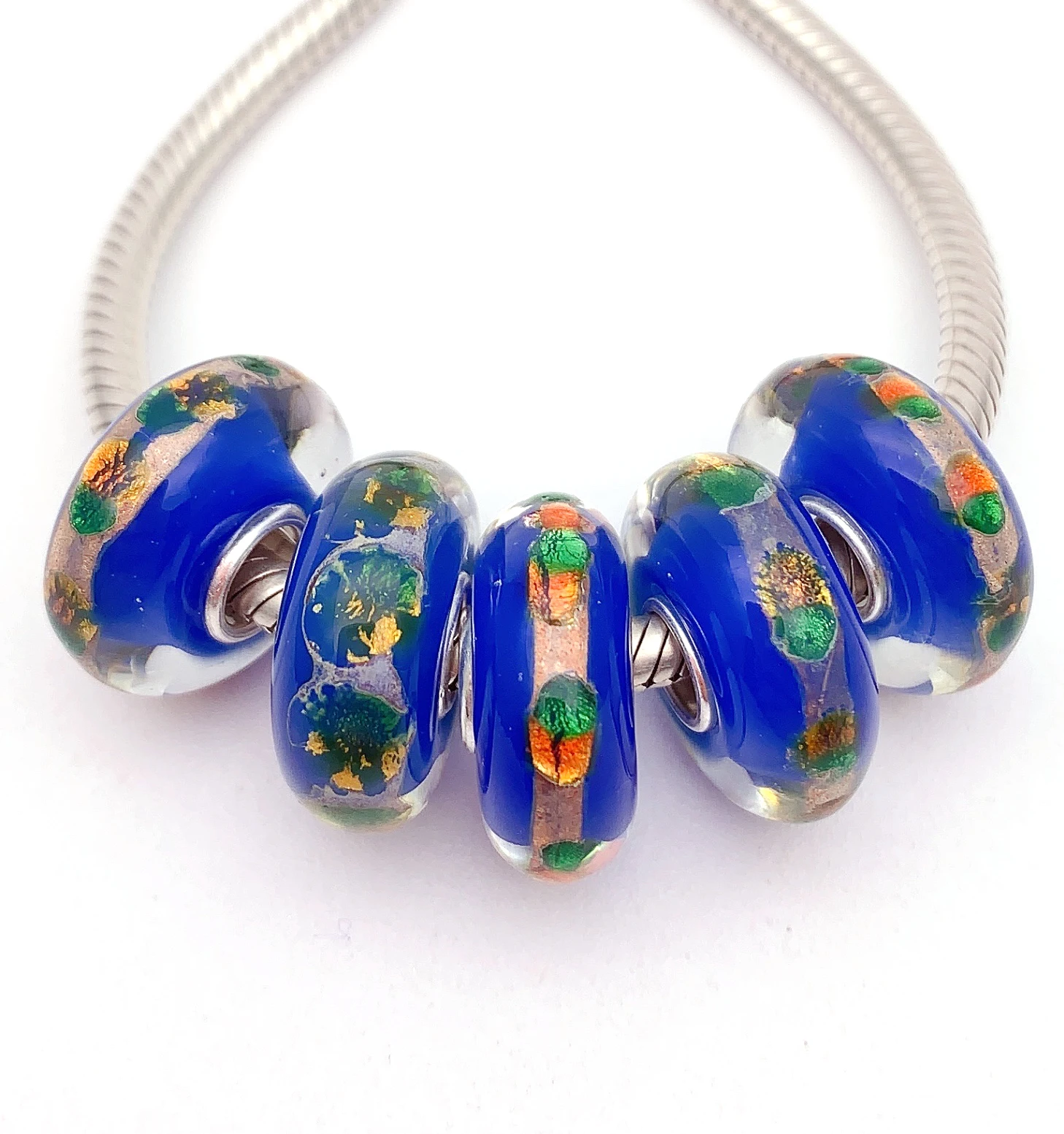 XHYG231 5X 100% Authenticity S925 Sterling Silver Beads Murano GlassBeads Fit European Charms Bracelet Diy Jewelry Lampwork
XHYG231 5X 100% Authenticity S925 Sterling Silver Beads Murano GlassBeads Fit European Charms Bracelet Diy Jewelry Lampwork
