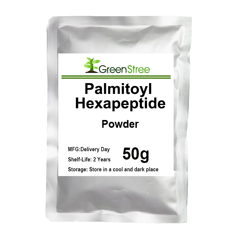 

Высококачественный порошок пальмитоил гексапептида, уменьшает морщины, косметическое сырье, восстанавливает упругость и гладкость кожи, з...
