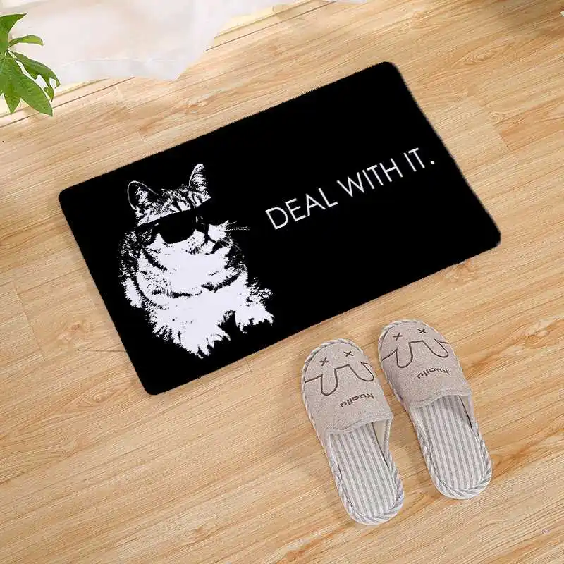 Living room corridor bathroom entrance non-slip floor cartoon cat and dog pattern printing door mat kitchen carpet
Living room corridor bathroom entrance non-slip floor cartoon cat and dog pattern printing door mat kitchen carpet