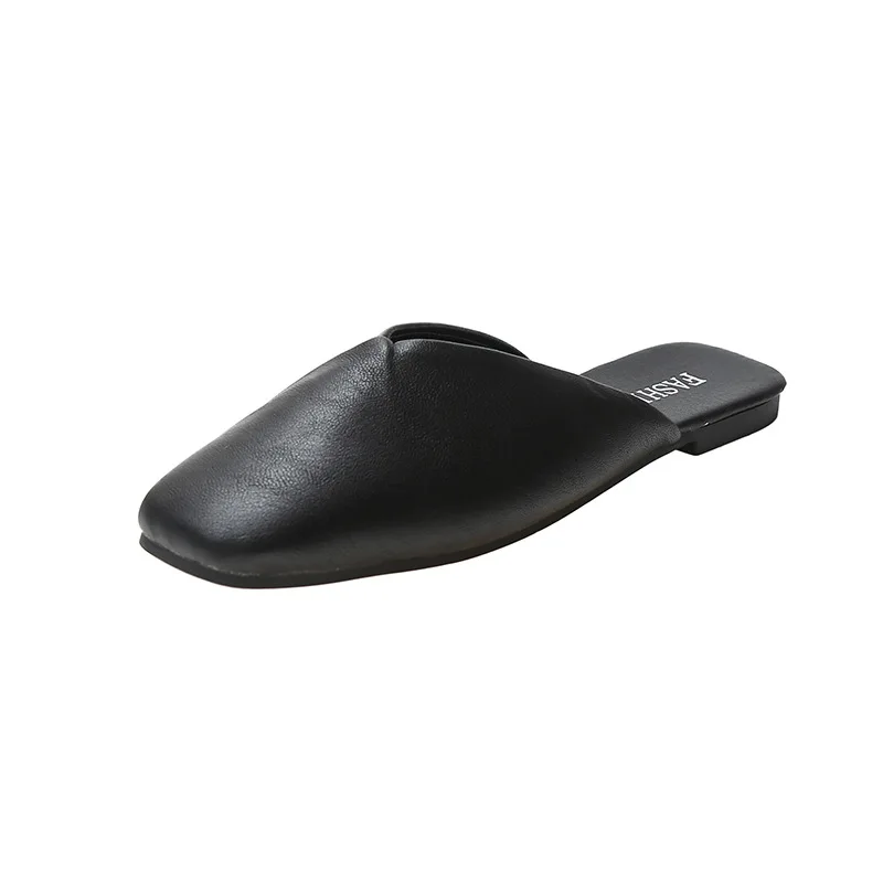 Women Mules 2022Summer Slippers Elegant Square Toe Flat Slippers Female Shoes Casual Leather Black White Slides Shoes For Women
Women Mules 2022Summer Slippers Elegant Square Toe Flat Slippers Female Shoes Casual Leather Black White Slides Shoes For Women