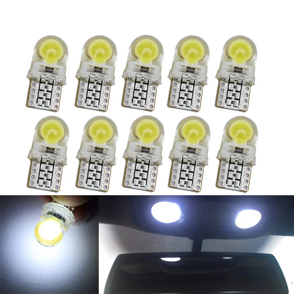 10pcs Auto T10T Led Cold White Blue Pink 194 W5W 1LED 168 COB Silica Cars Super Bright Turn Side License Plate Lights Lamp Bulbs
10pcs Auto T10T Led Cold White Blue Pink 194 W5W 1LED 168 COB Silica Cars Super Bright Turn Side License Plate Lights Lamp Bulbs