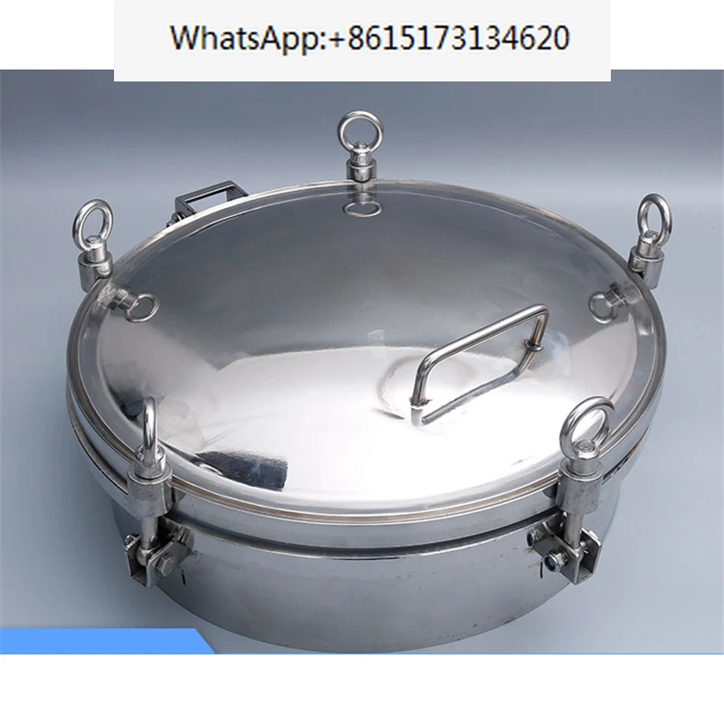 SS304 SS316 Pressure Manhole Cover Round Pressure Manhole Observation High-pressure Manhole for Kettle Tank
SS304 SS316 Pressure Manhole Cover Round Pressure Manhole Observation High-pressure Manhole for Kettle Tank